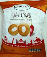 Hot chilli flavour potato hoops