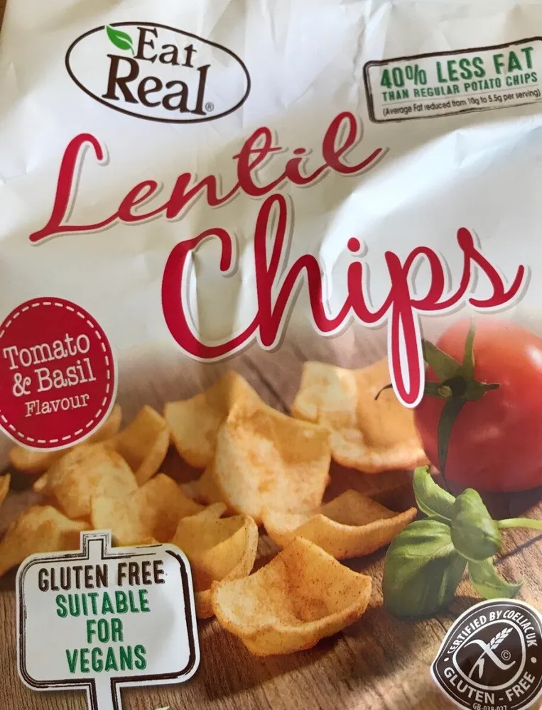 Lentil Chips Tomato & Basil Flavour