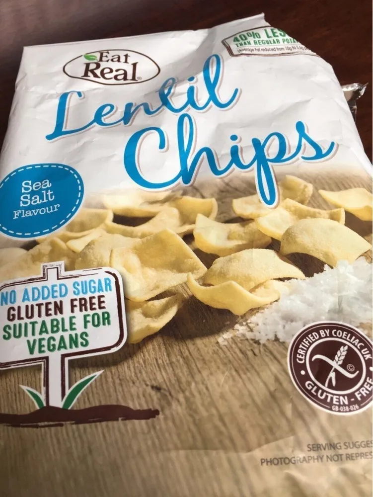Lentil Chips Sea Salt Flavour