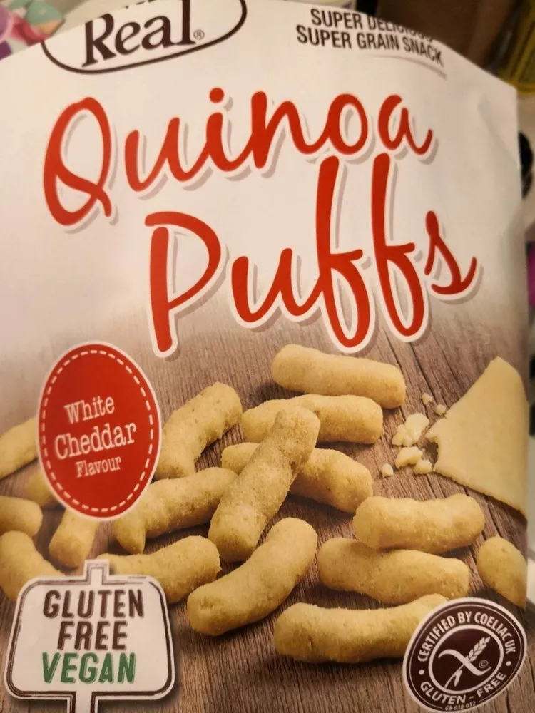 Eat real quinoa puffs