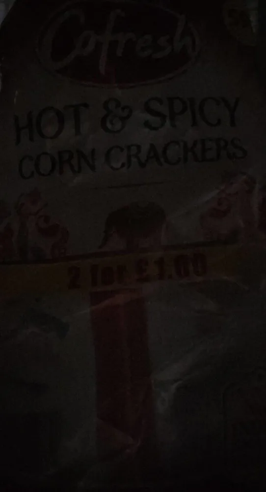 Hot and spicy corn crackers
