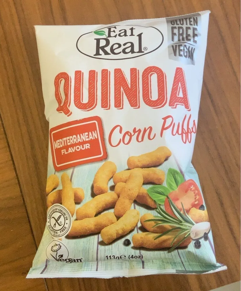 Quinoa corn puffs