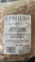 Organic Sliced Pain de Campagne French Style Sourdough Bread
