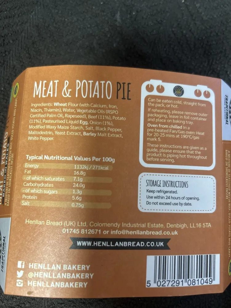 Meat And Potato Pie