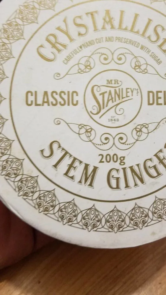 Crystallised stem ginger