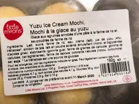 Yuzu ice cream mochi