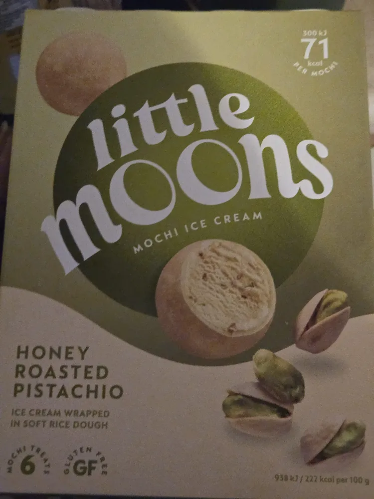 Honey Roasted Pistachio Mochi Ice Cream