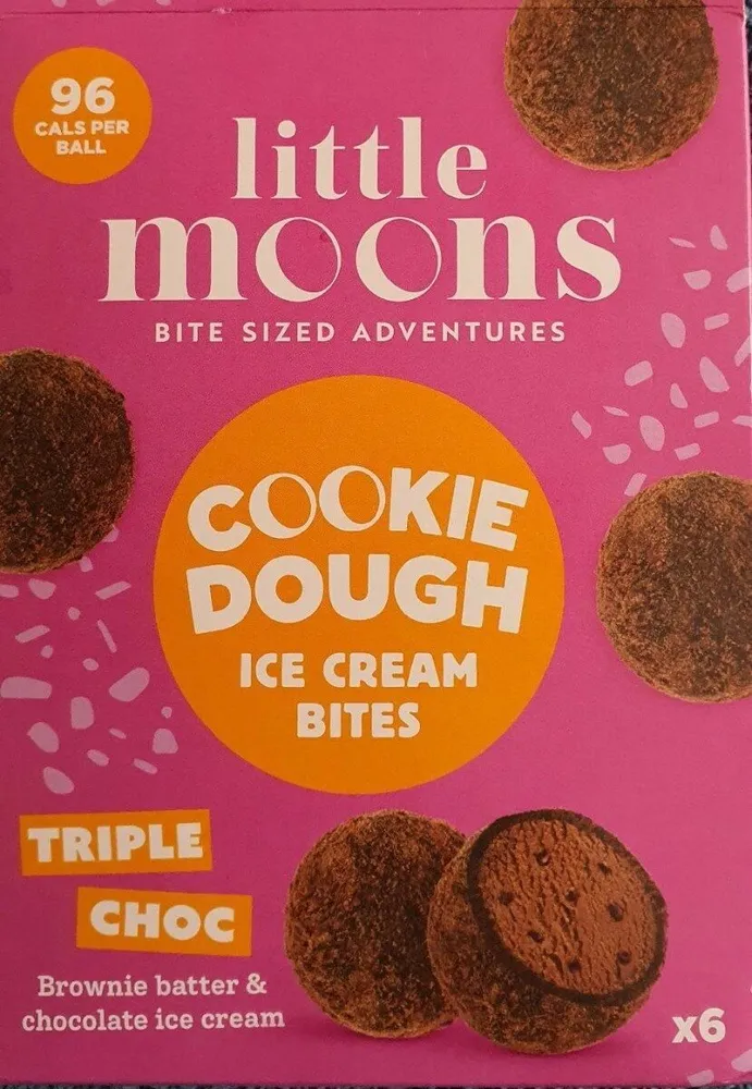 Triple Choc Cookie Dough Ice Cream Bites