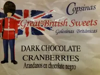 Dark chocolate cranberries
