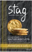 Water biscuit parmesan & garlic