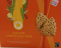 Ginger Christmas tree biscuits