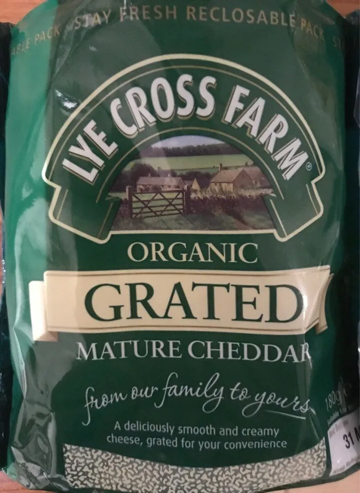 Organic GRATED Mature Cheddar