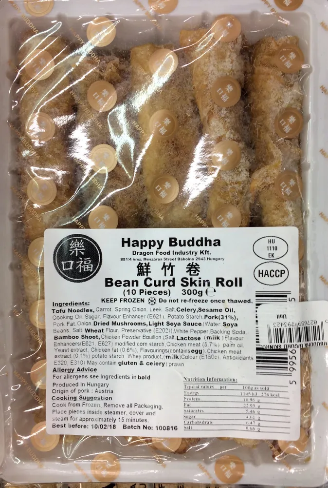 Bean curd skin roll