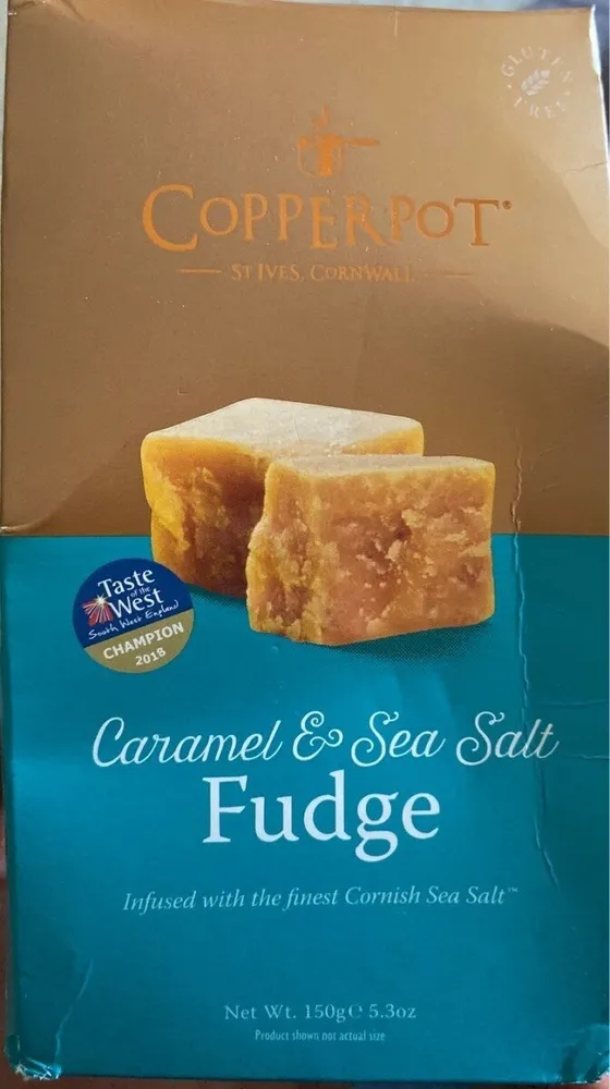 Caramel and sea salt fudge