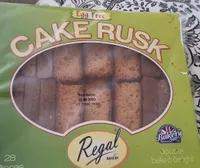 Egg free cake rusk