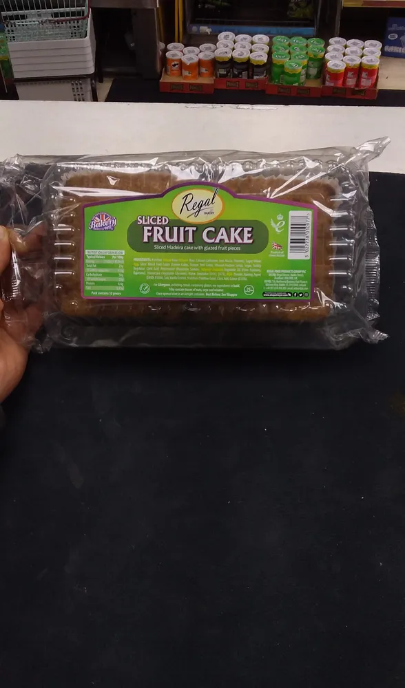 Sliced Fruit Cake