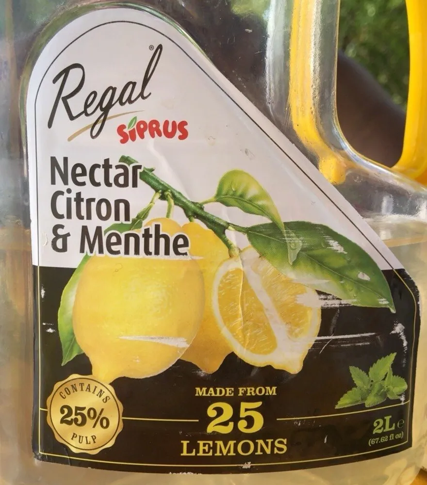 Nectar citron et menthe