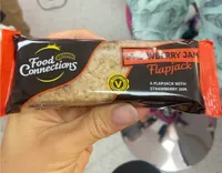 strawberry jam flapjack
