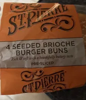 4 Seeded Brioche Burger Buns