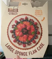 Large sponge flan case