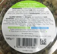 Crush lentil and feta veggi healthpot