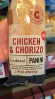 Panini, chicken and chorizo