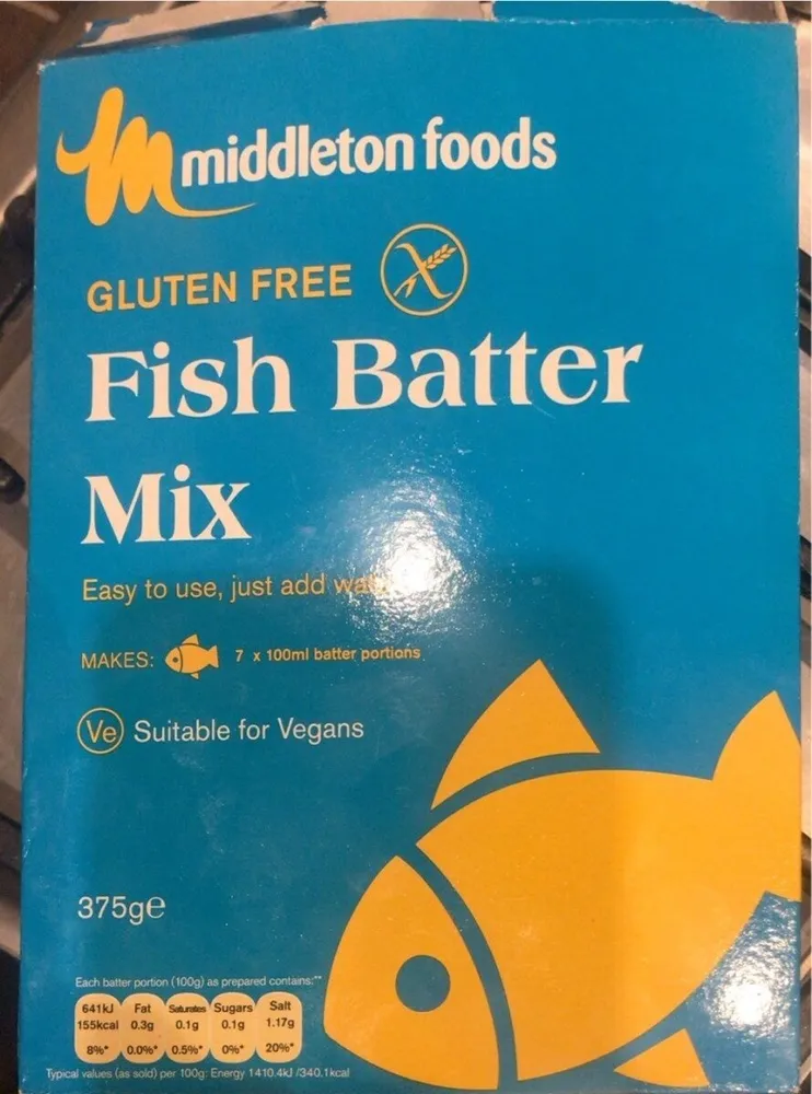Gluten free fish batter mix