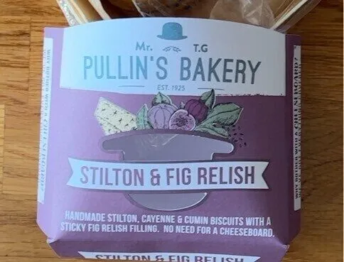 Stilton and fig relish cheeseboard biscuits