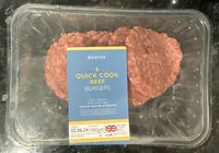 Six Quick Cook Beef Burgers