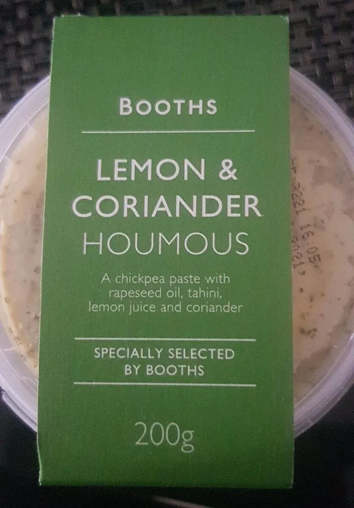 Lemon and Coriander hummus