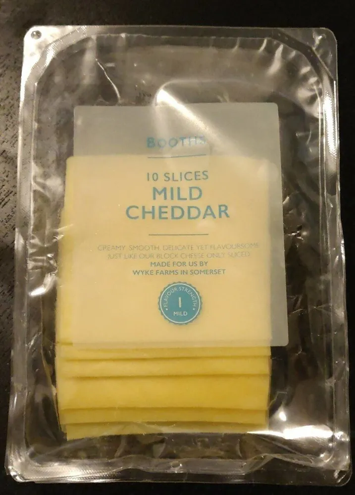 10 slices mild cheddar
