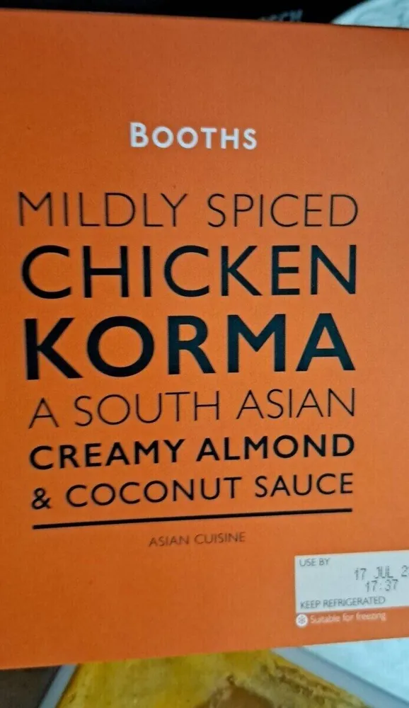 Mildy Spiced Chicken Korma