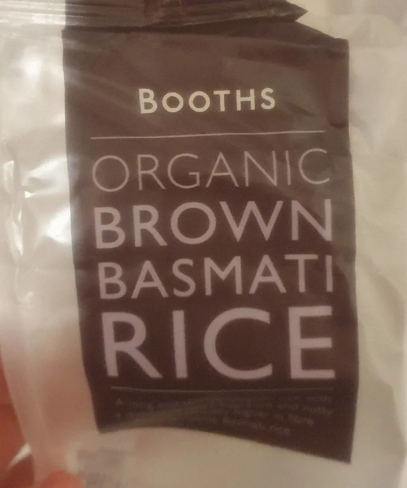Organic brown basmati rice
