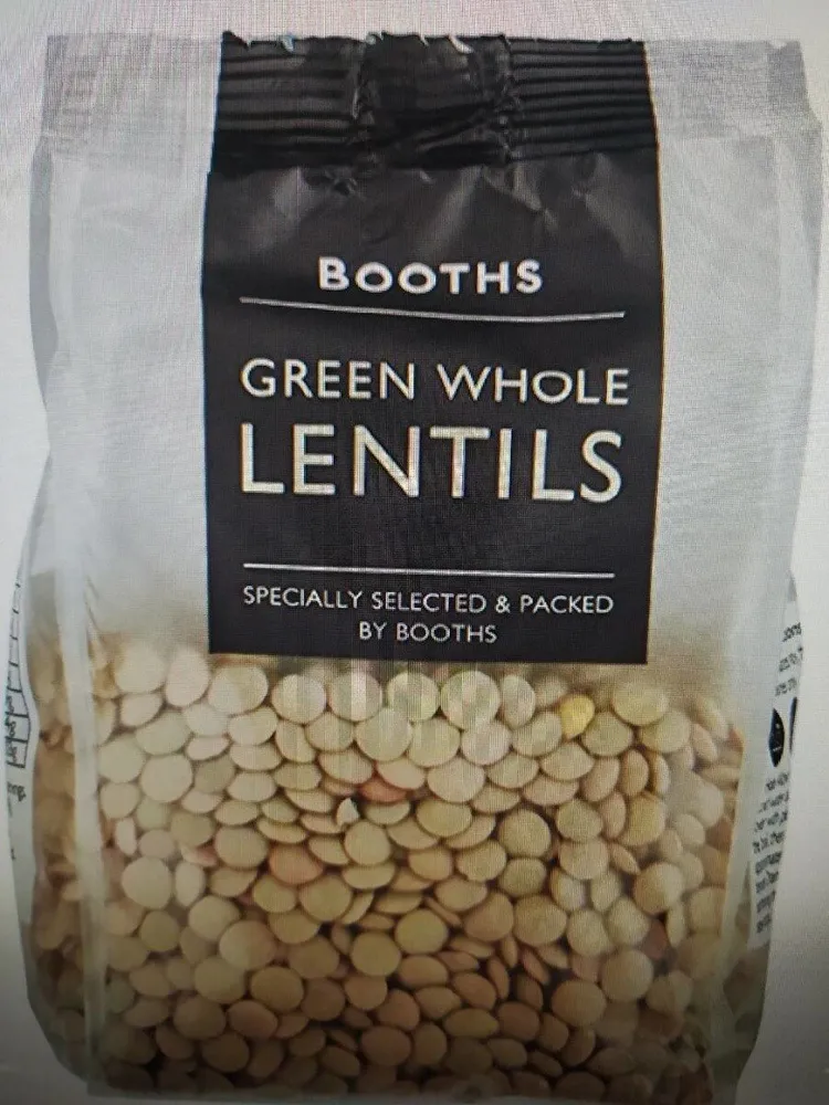 Green whole lentils