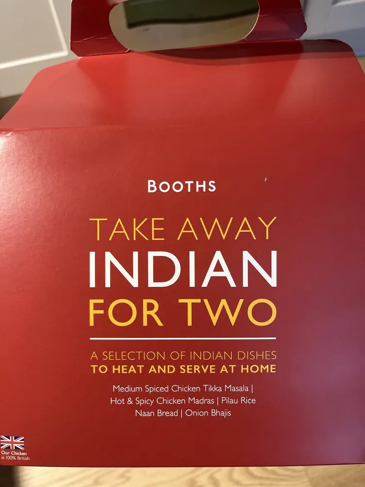 Take Away Indian For Two