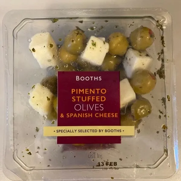 Pimento stuffed olives & Spanish cheese