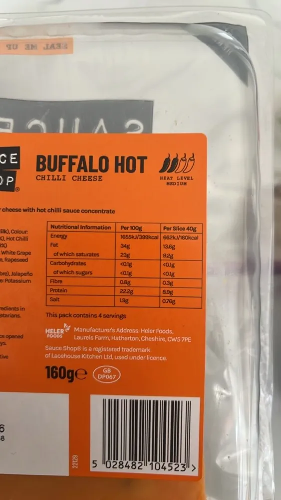 Buffalo Hot Chilli Cheese