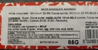 White chocolate snowman