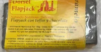 Flapjack con toffee y chocolate