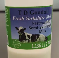 Semi skimmed milk