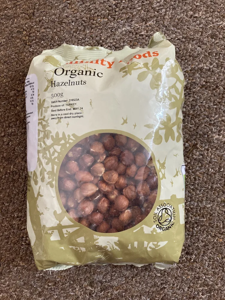 organic hazelnuts