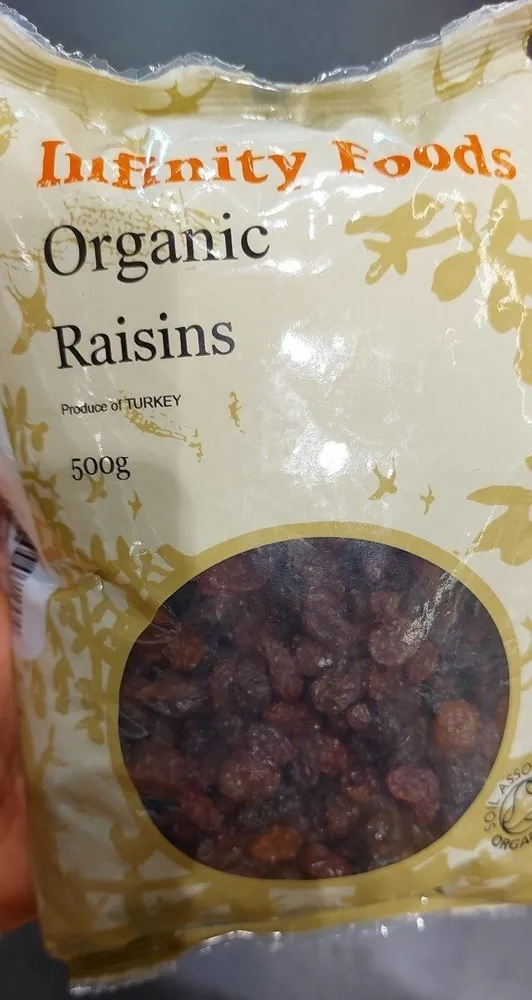 Organic raisins