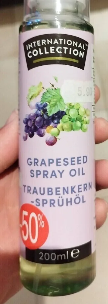 Grapeseed spray oil