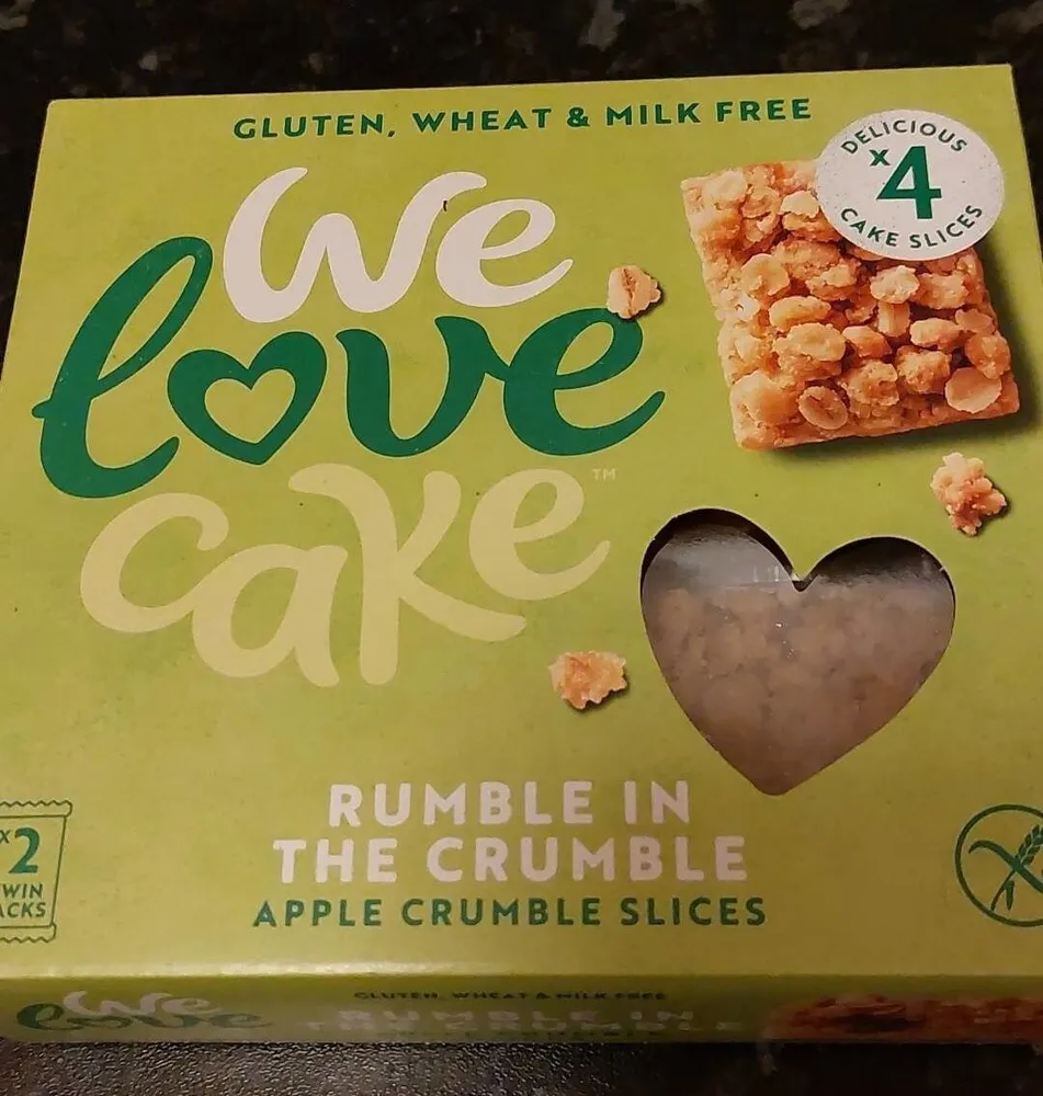 Apple crumble slices
