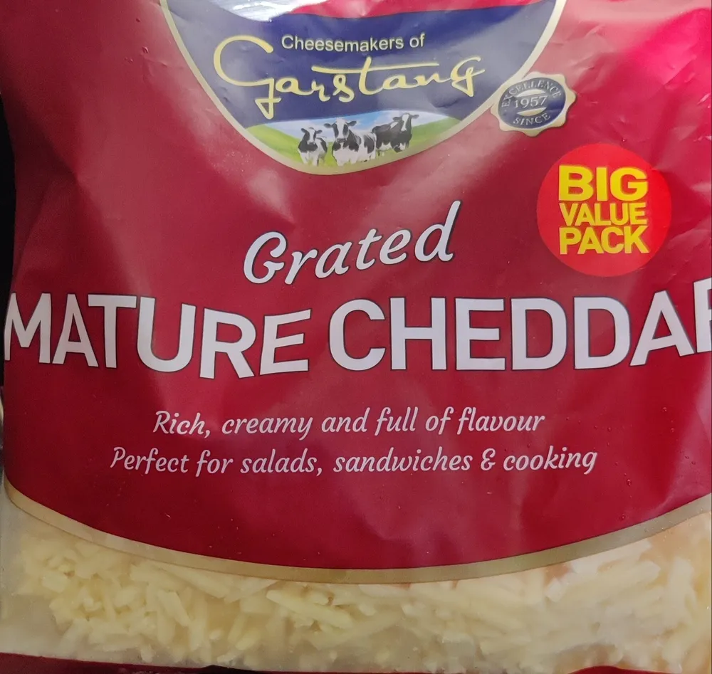 grated mature cheddar