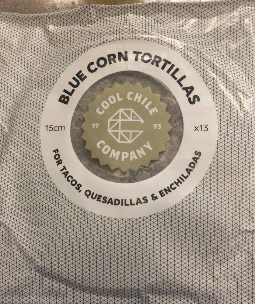 Blue corn tortillas
