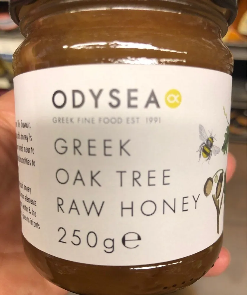 Greek oak tree raw honey