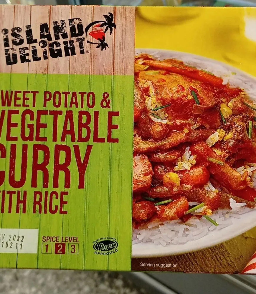 Sweet potato and vegetable curry