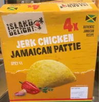 Iamaican jerk chicken pattie