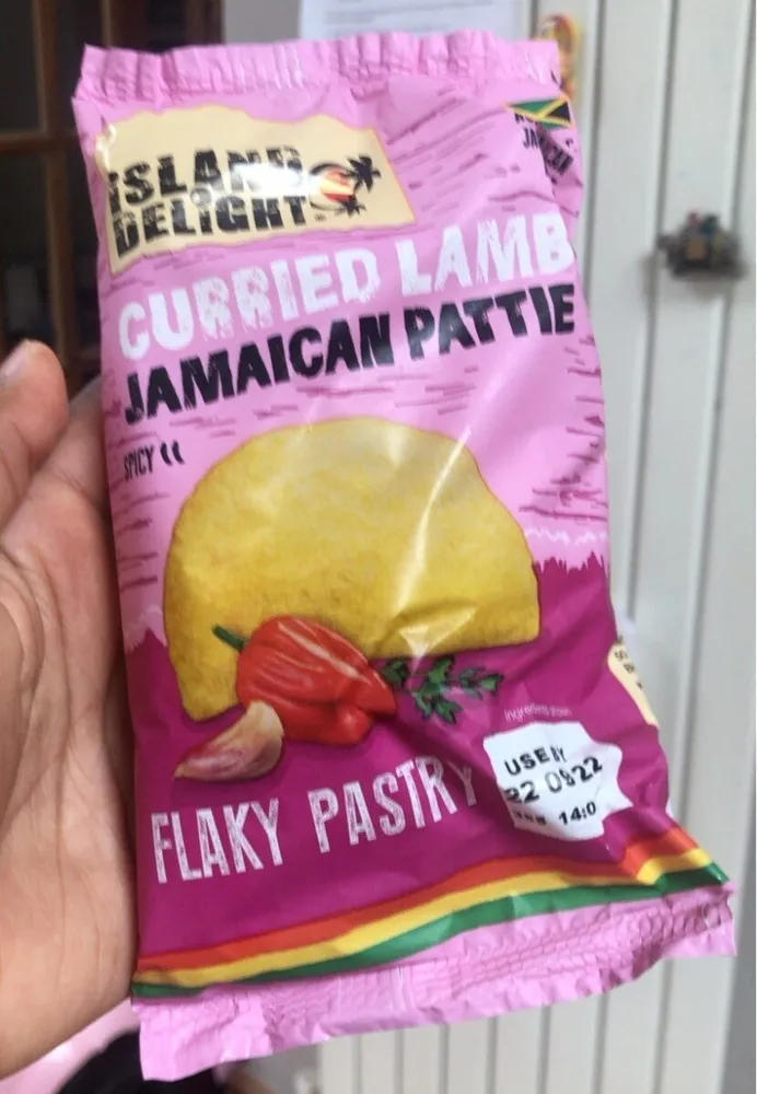 Curried lamb jamaican pattie